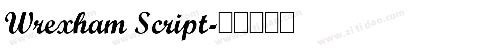 Wrexham Script字体转换